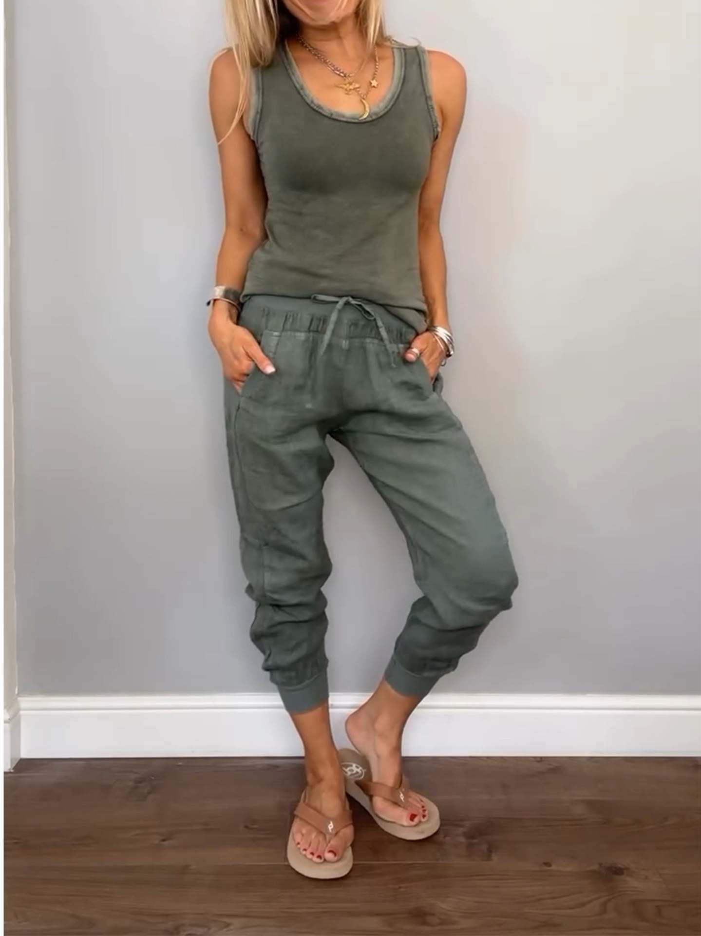 The "Breathe Easy" Cotton-Linen Lounge Set