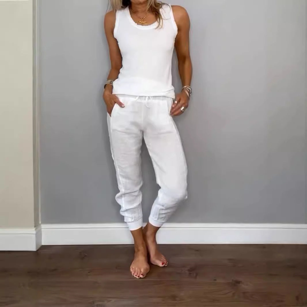 The "Breathe Easy" Cotton-Linen Lounge Set