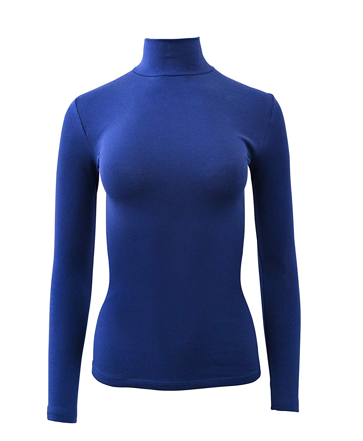 Cotton Turtleneck Long Sleeve Top