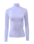 Cotton Turtleneck Long Sleeve Top