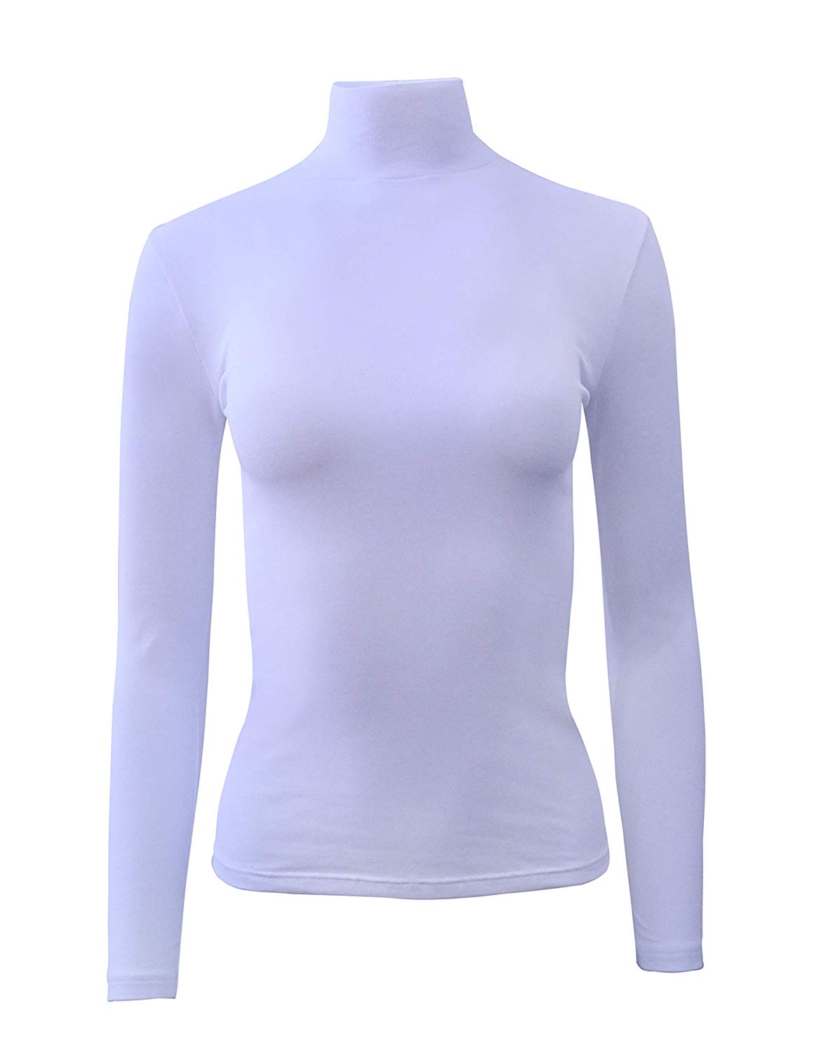 Cotton Turtleneck Long Sleeve Top