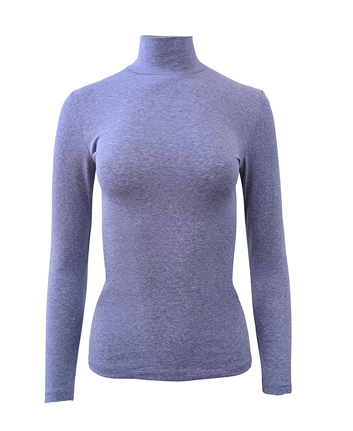 Cotton Turtleneck Long Sleeve Top