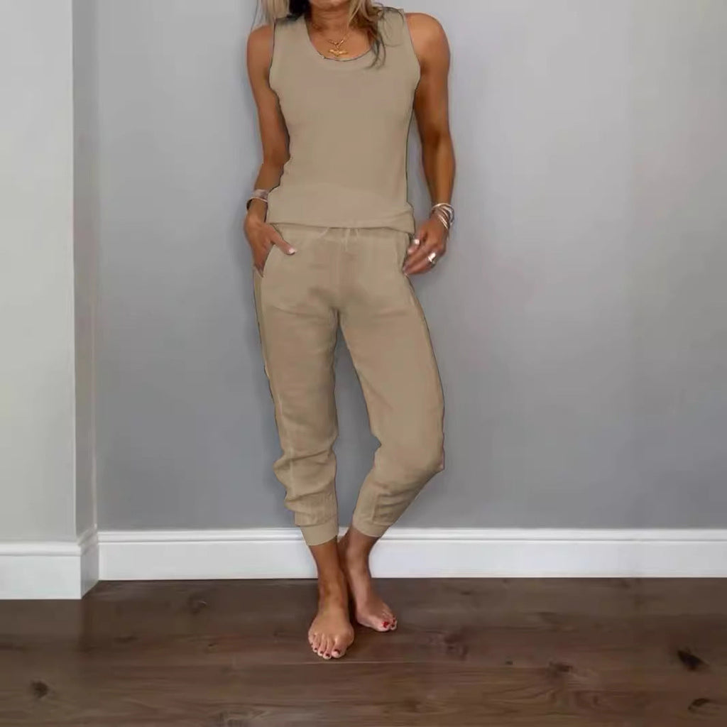 The "Breathe Easy" Cotton-Linen Lounge Set