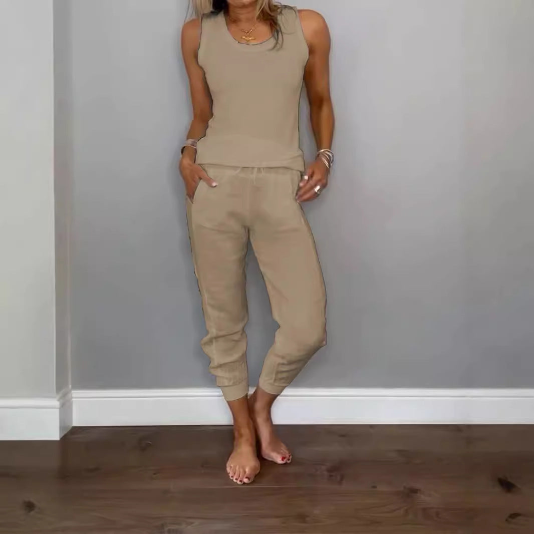 The "Breathe Easy" Cotton-Linen Lounge Set