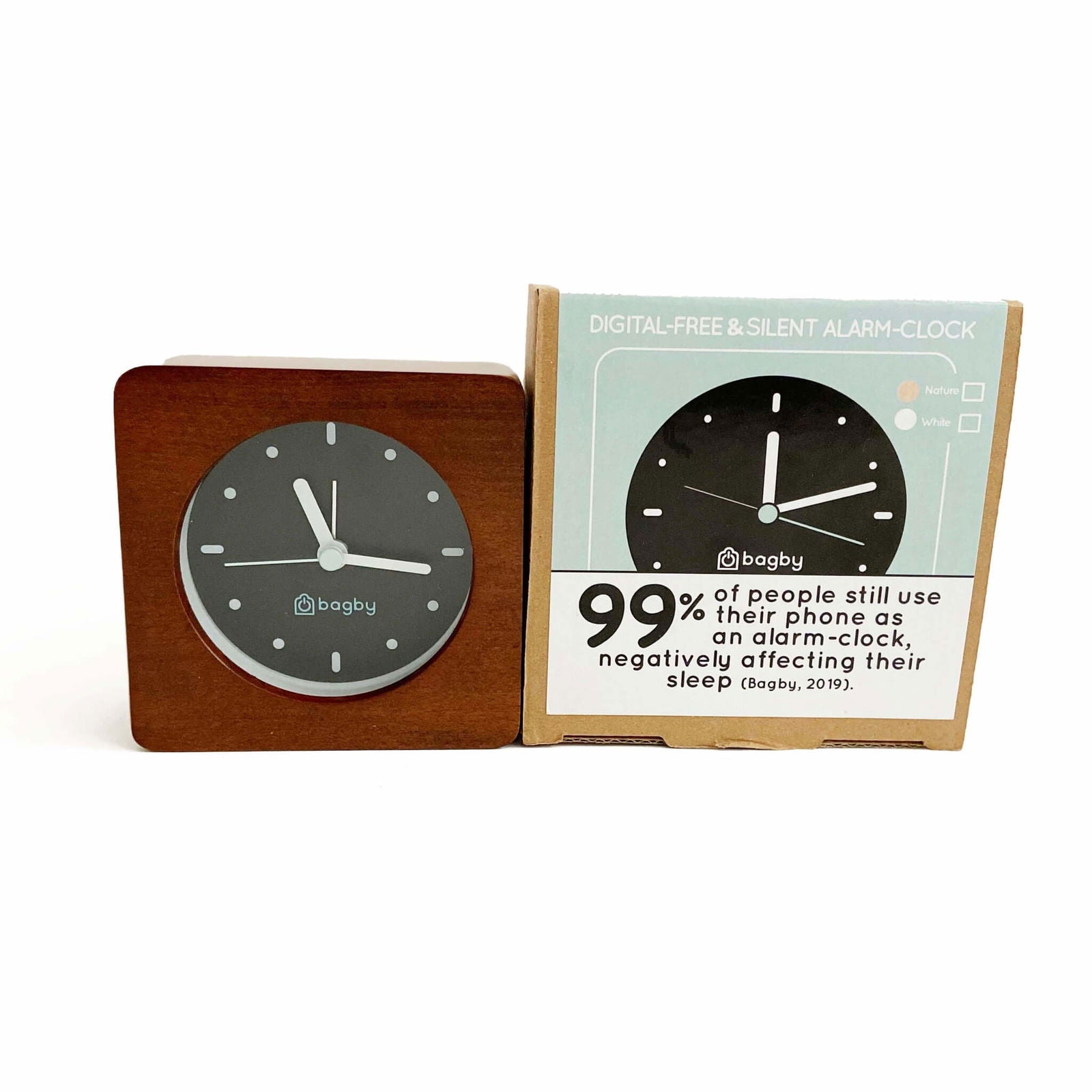 MINIMALIST Silent Alarm Clock