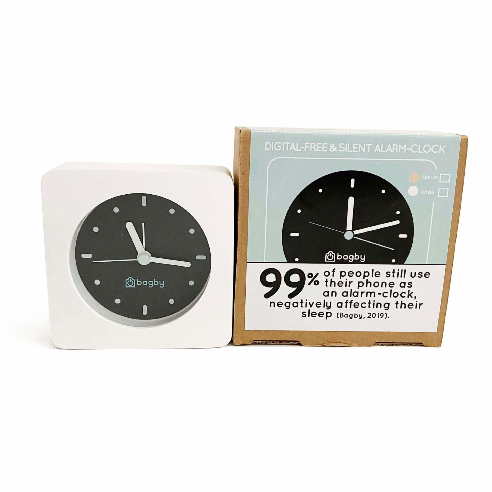 MINIMALIST Silent Alarm Clock