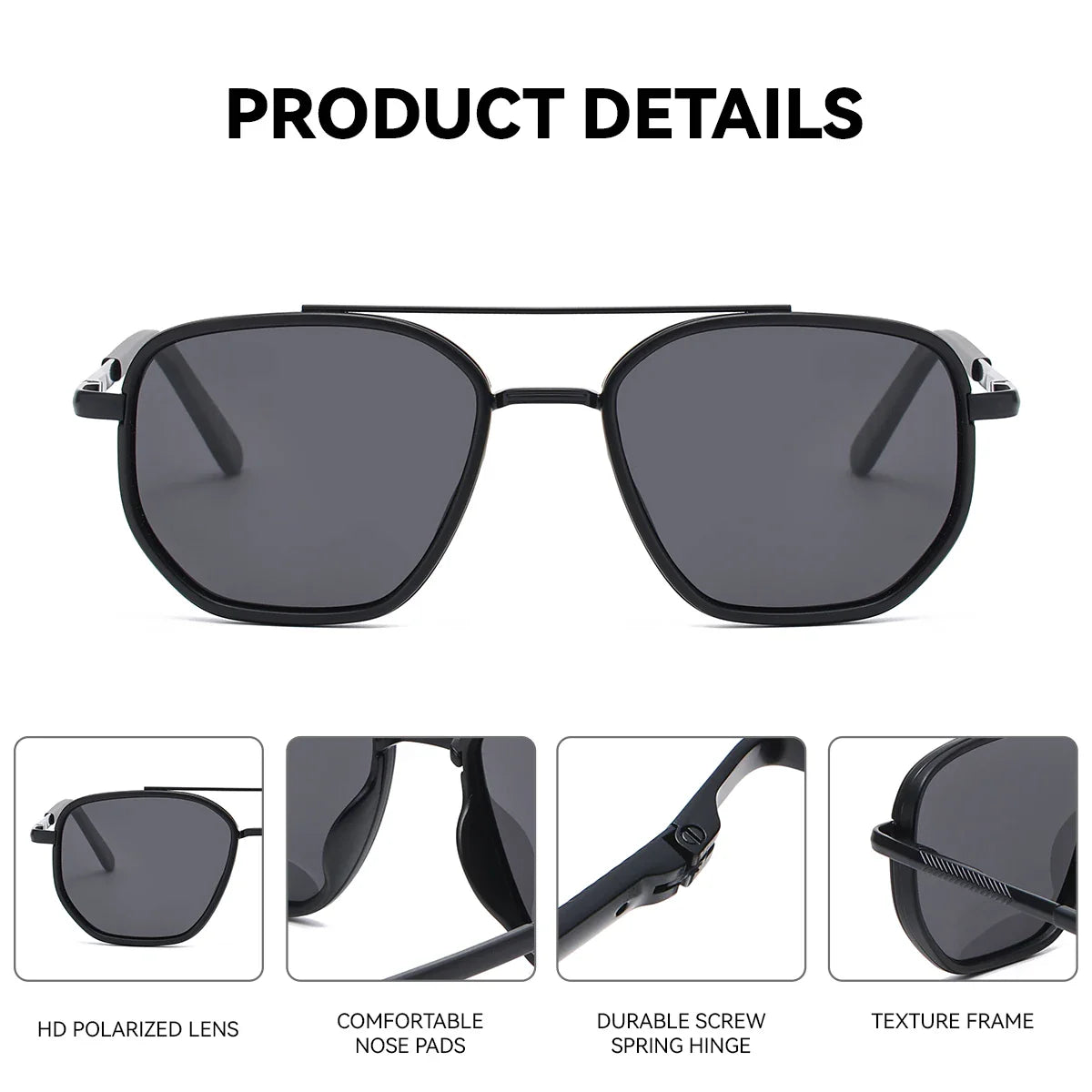 Polarized Polygon Sunglasses