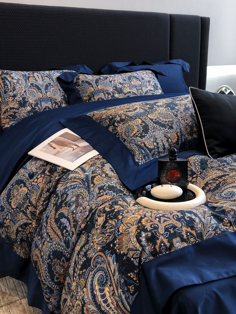 Printed Cotton Sateen Bedding Set
