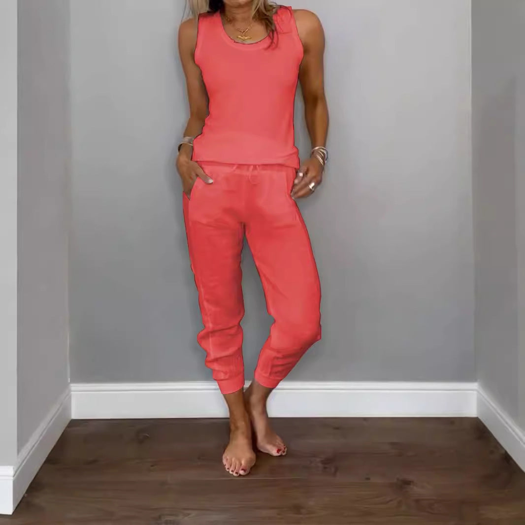 The "Breathe Easy" Cotton-Linen Lounge Set