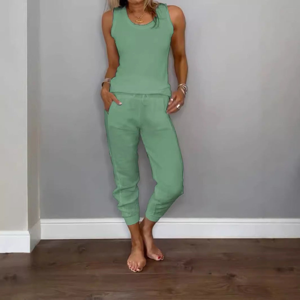 The "Breathe Easy" Cotton-Linen Lounge Set