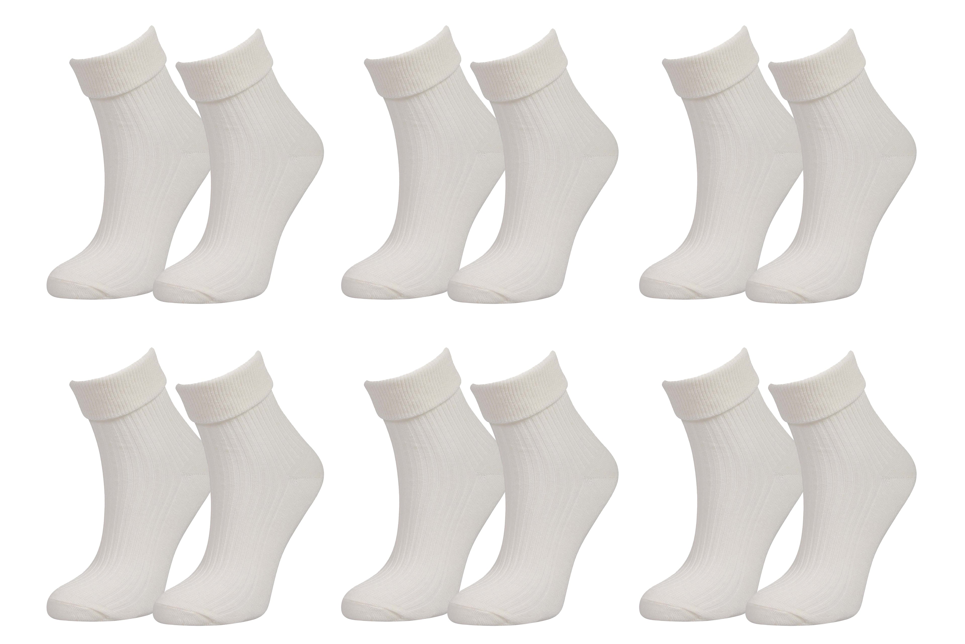 Organic Cotton Crew Socks 6-Pack