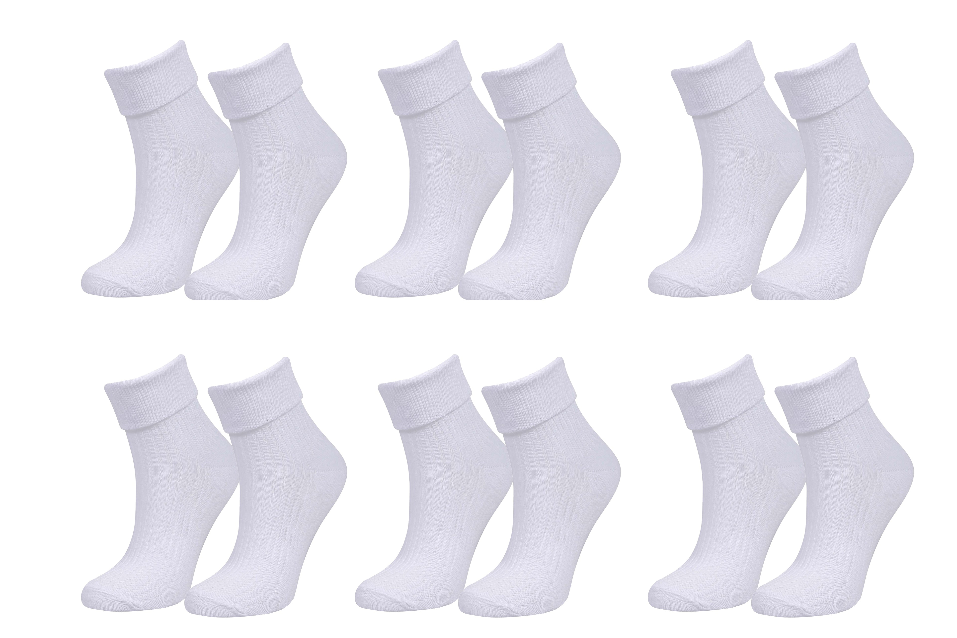 Organic Cotton Crew Socks 6-Pack